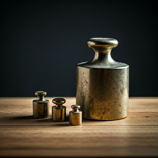 Precision calibration weights set for standard mass verification